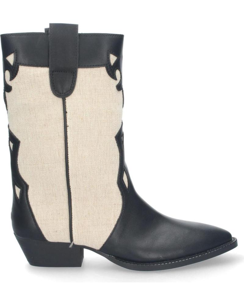 Botas de Mulher PUNTOSALAO BOTAS TACON CAMPERO BAJO PARA MUJER COLOR NEGRO M4010 VARIOS COLORES