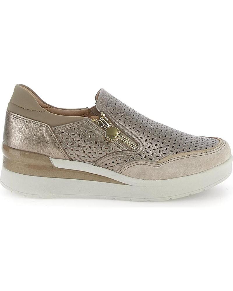 Deportivas de Mujer STONEFLY CREAM 50 LAMINATED LTH 220735 BRONCE METAL FIZZ