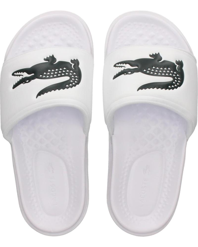 LACOSTE CHANCLAS SERVE DUAL SYNTHETIC 743CMA01101RS BLANCO OFF WHITE-DKGRN