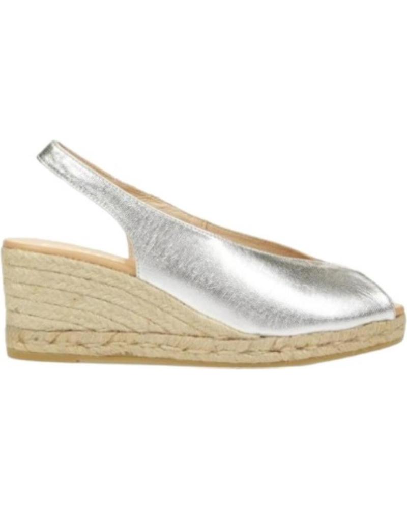 Sandálias de Mulher GAIMO ALPARGATAS PLATA ODIN SILVER 831 5C YUTE NATURAL