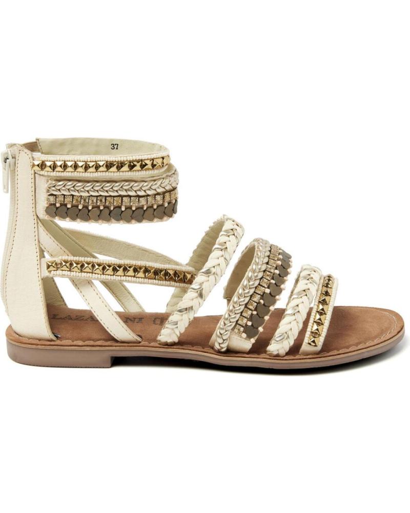Sandálias de Mulher LAZAMANI SANDALIA ROMANA DE MUJER OFFWHITE