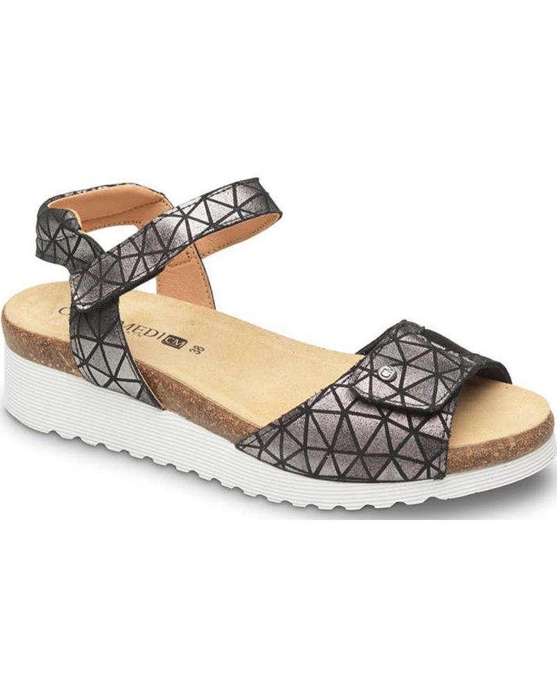 Sandalias de Mujer CALZAMEDI SANDALIAS ORTOPEDICAS 0803 PALA ELASTICA NEGRO