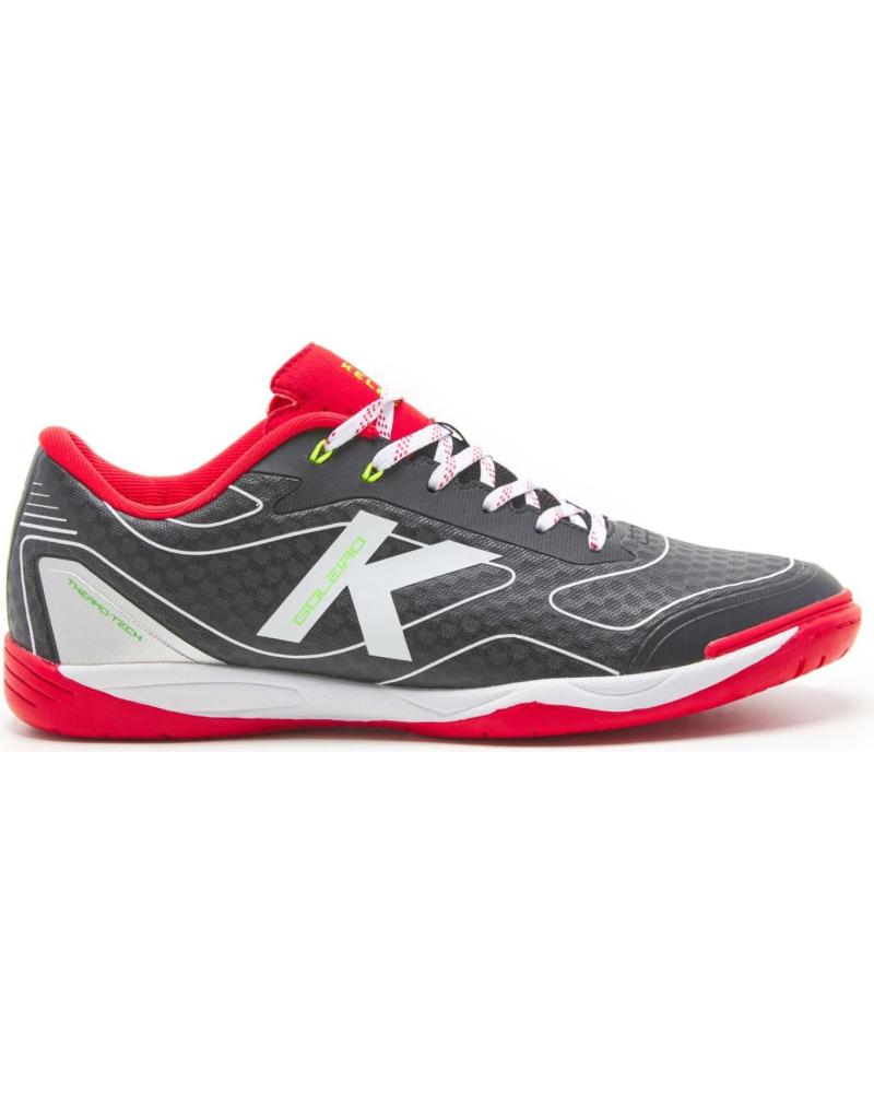 ZAPATILLAS DE FÚTBOL SALA KELME GOLERIO 55165-148 NEGRO ROJO NEGRO