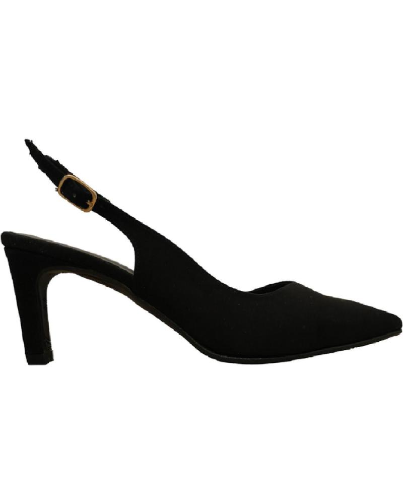 Sandalias de Mujer ITSE 2315R ANTE BLACK NEGRO
