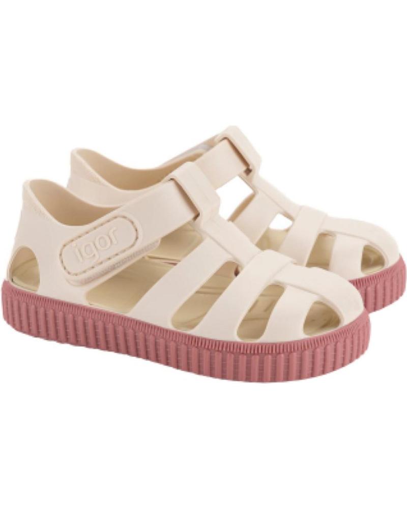 Sandalias de Niña IGOR SANDALIAS NICO MARFIL NUEVO ROSA S10323- 383
