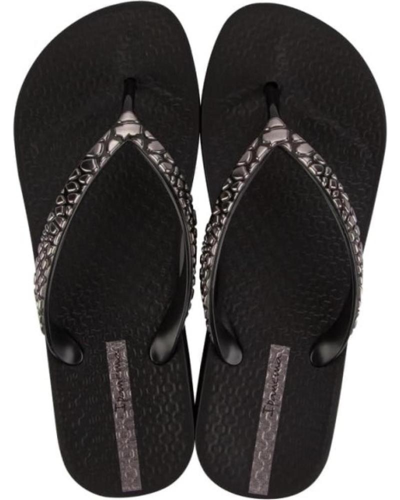 CHANCLAS IPANEMA PLATAFORMA IP 83471 NEGRA TIRA MALLA AR628