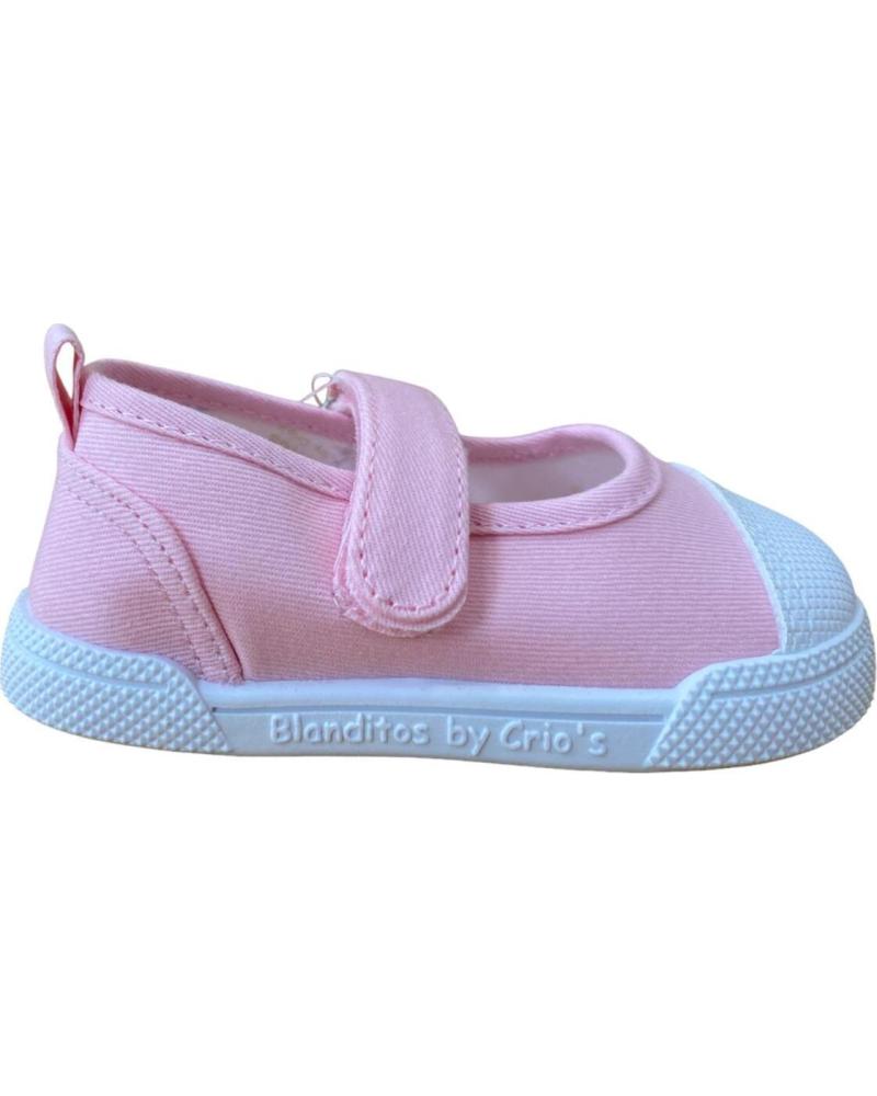 Deportivas de Niña CRIOS BLANDITOS DE LONA CEREZA ROSA