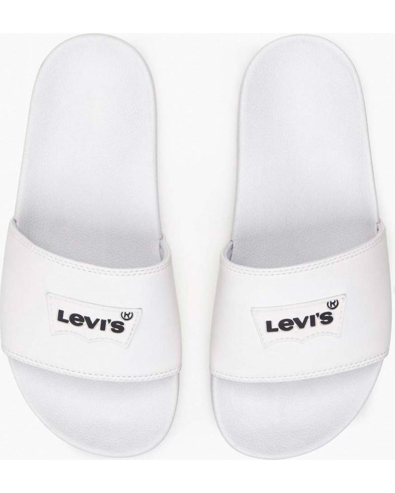 Chanclas de Mujer y Niña y Niño LEVIS CHANCLA JUNE BATWING BLANCO BLANCO
