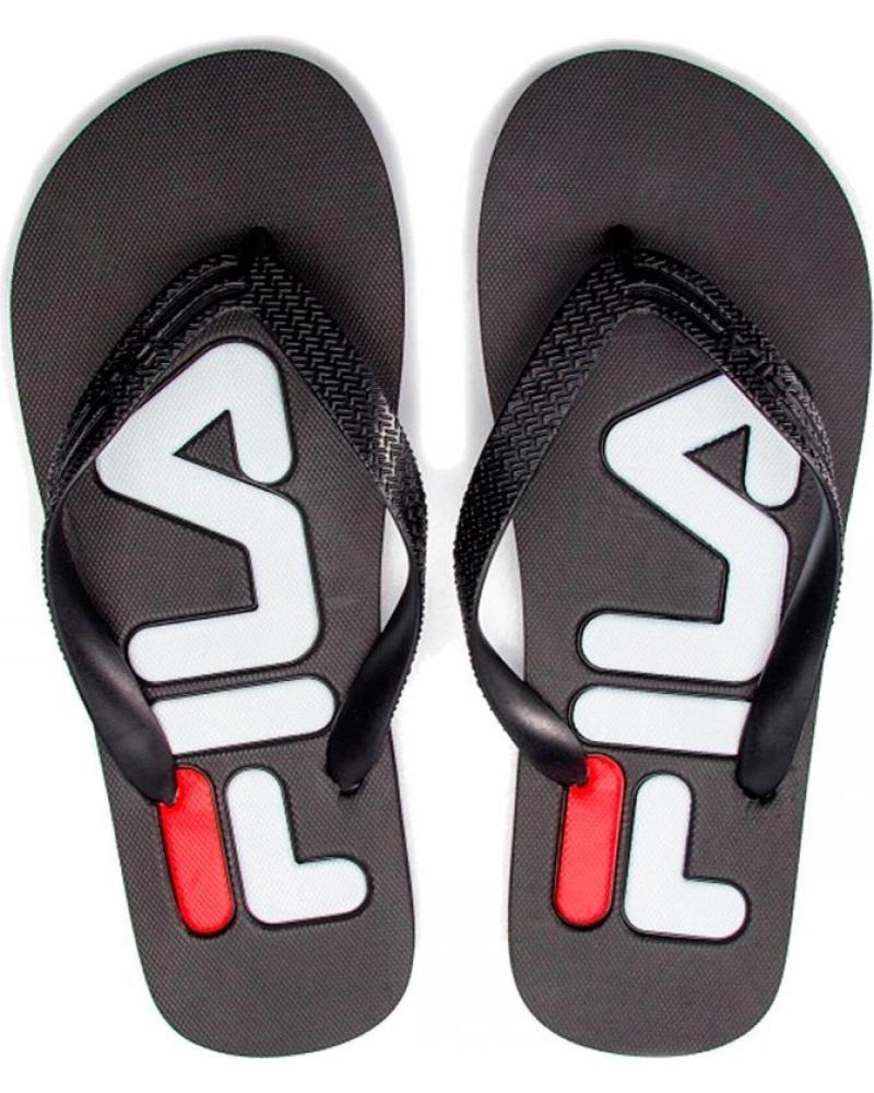 CHANCLAS FILA TROY SLIPPER UNISEX NEGRO MULTICOLOR MULTICOLOR