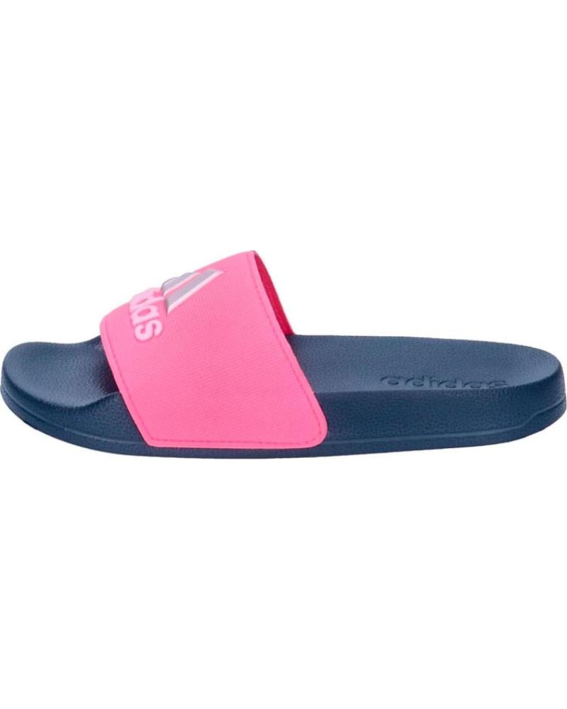 CHANCLAS ADIDAS ADILETTE SHOWER K IE2606 ROSA Y AZUL MARINO MULTI