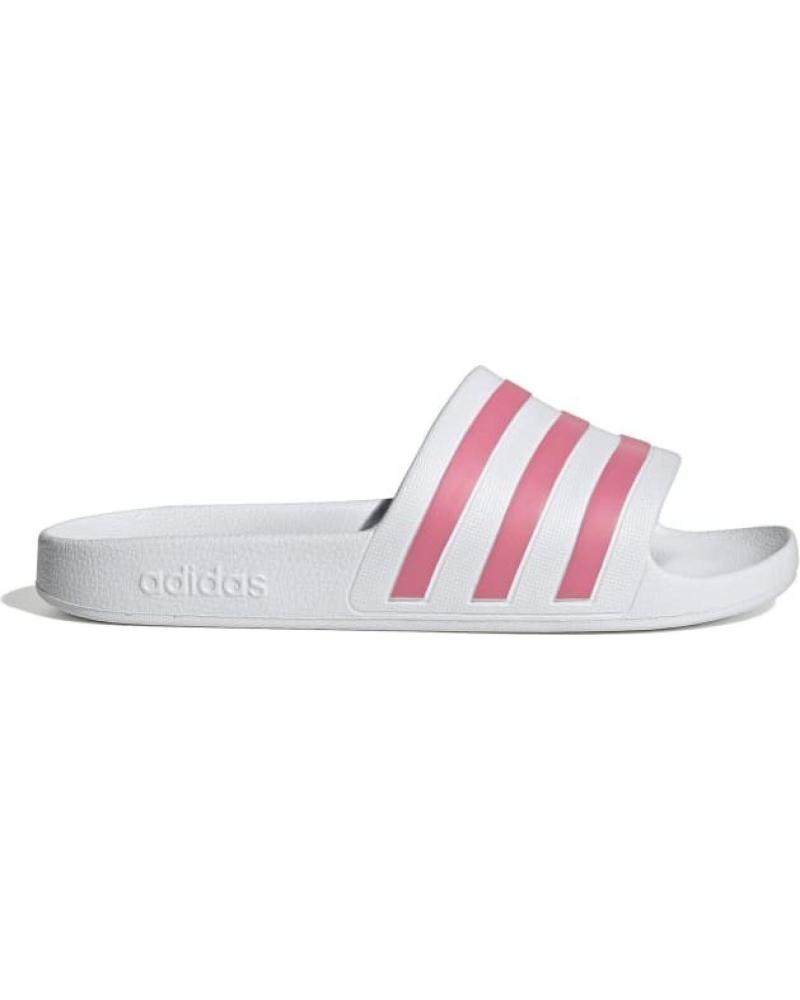 CHANCLAS ADIDAS ADILETTE AQUA BLANCAS CON ROSADO MULTI MULTI