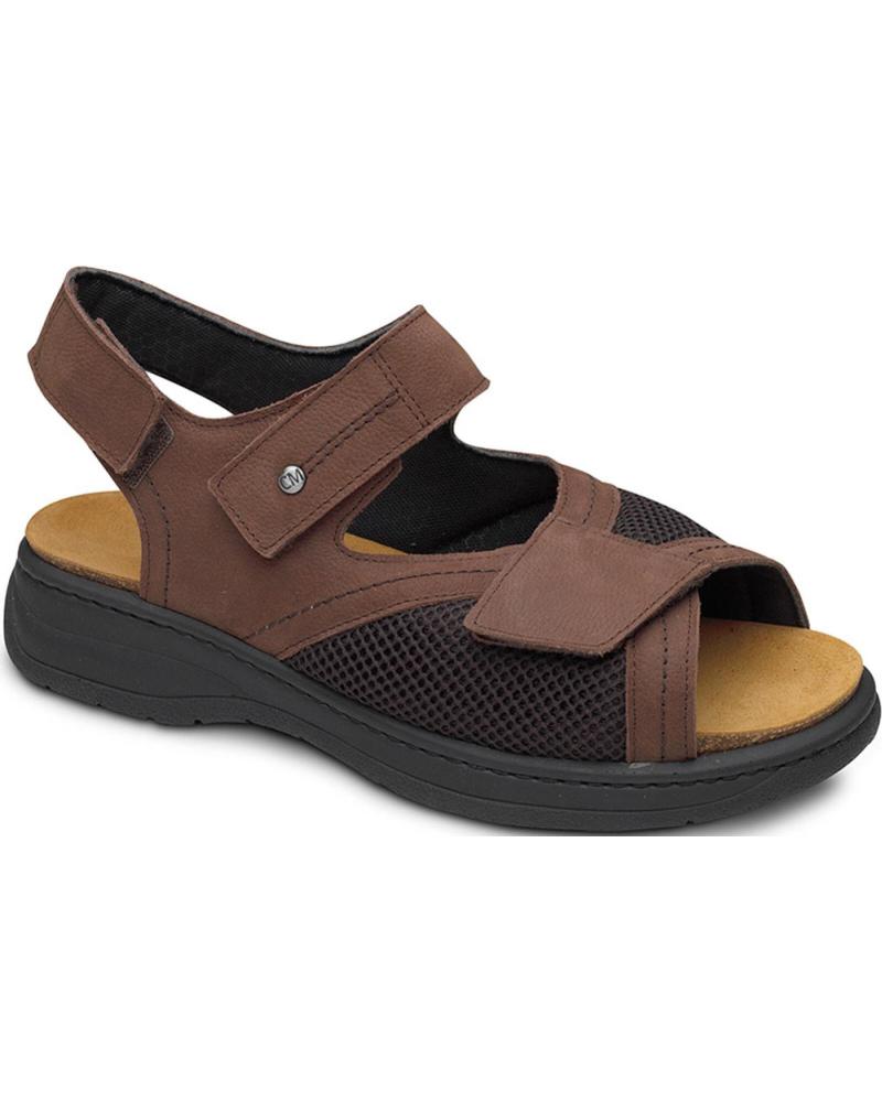 Sandalias de Hombre CALZAMEDI SANDALIAS ORTOPEDICAS 2175 ESPECIAL CABALLERO DIABETICO MARRON
