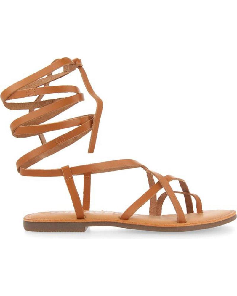 GIOSEPPO LUSSAT SANDALIAS ROMANAS DE CUERO MUJER MARRÓN CUERO