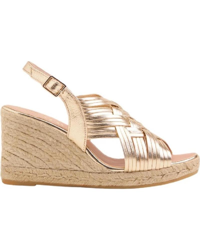 Sandálias de Mulher GAIMO ALPARGATAS CUNA ORO NAPA PLATINO 831 7C YUTE NATURAL
