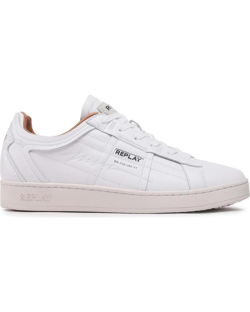 Deportivas de Hombre REPLAY ZAPATILLAS SMASH DENIM 2 WHITE RED