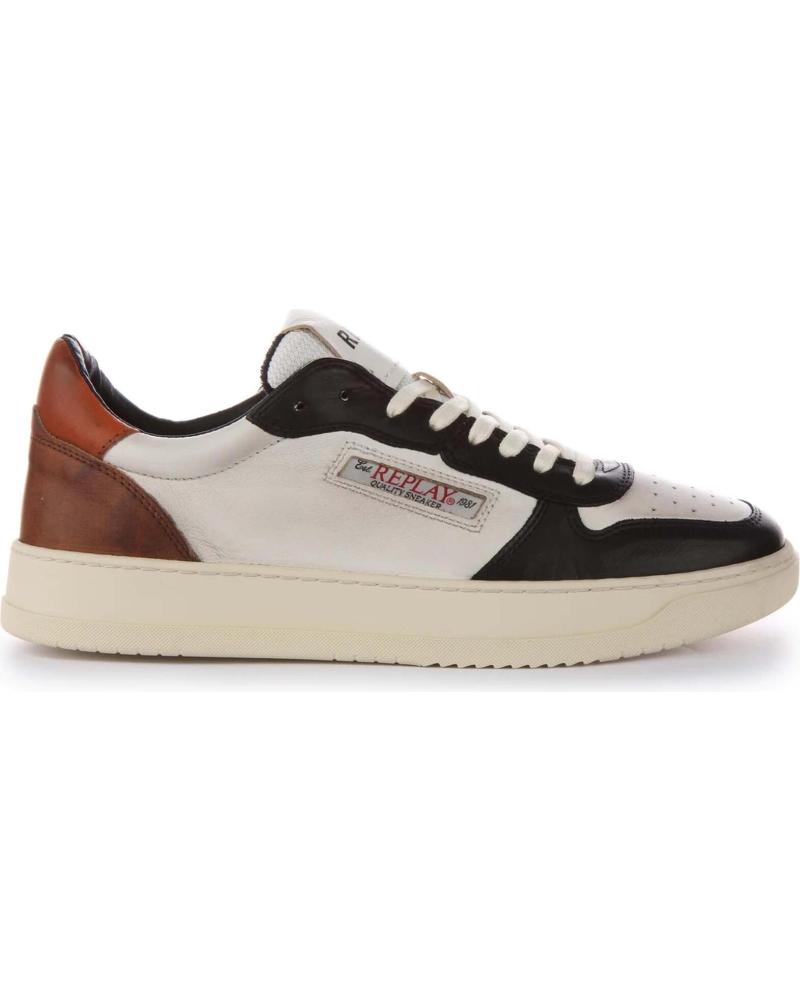 Deportivas de Hombre REPLAY ZAPATILLAS RELOAD MIX BLACK OFF WHITE TAN