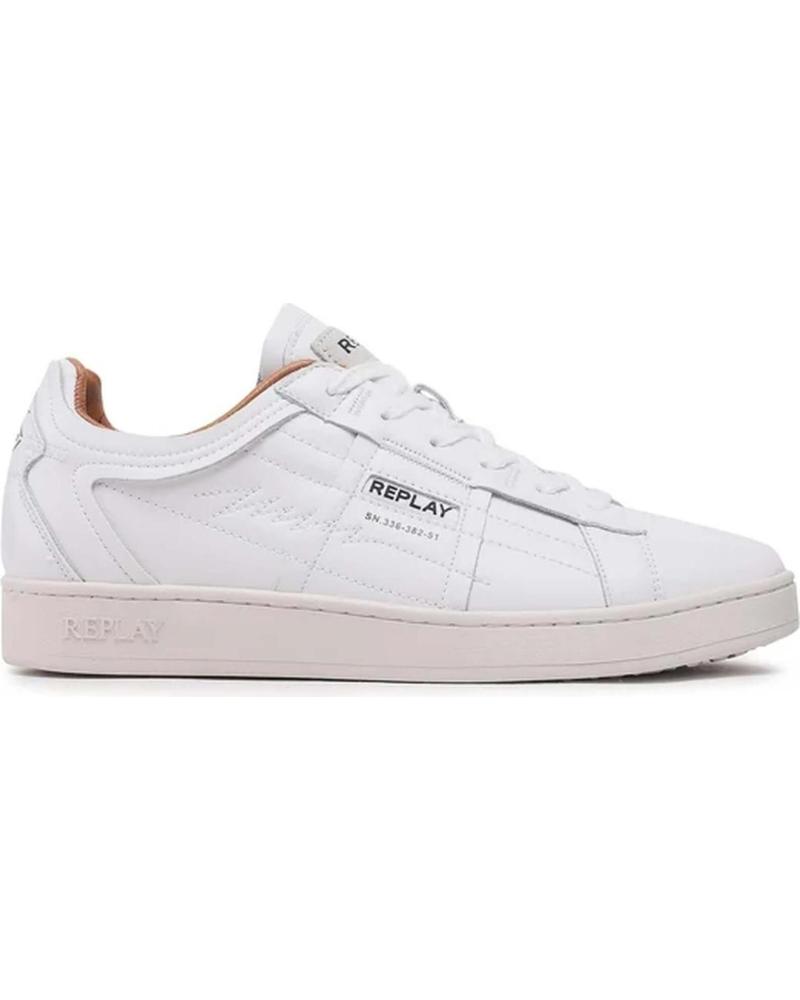 Deportivas de Hombre REPLAY ZAPATILLAS SMASH LAY 2 WHITE