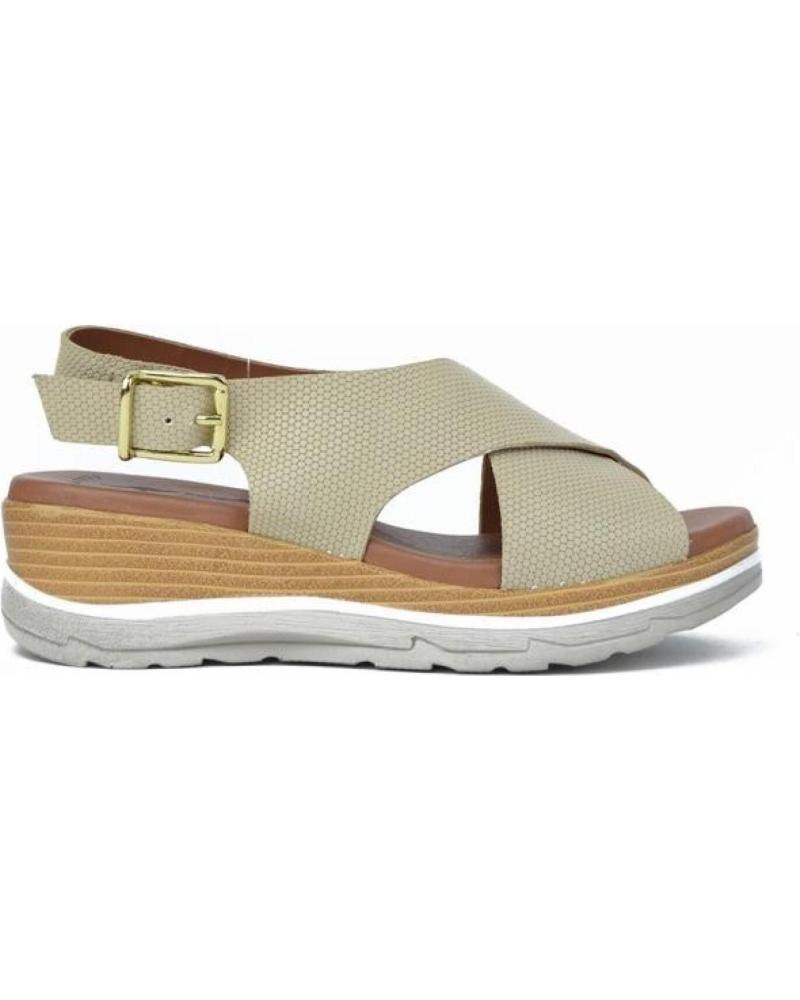 Sandalias de Mujer CORONEL TAPIOCCA SANDALIAS DE MUJER 595-7 PIEL COLMENA BEIGEPIEL COLMENA BEIGE