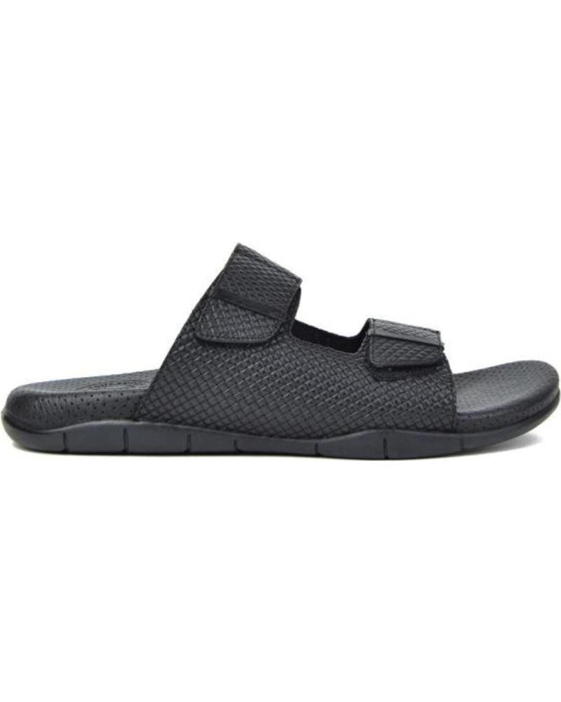 Sandalias de Hombre KANGAROOS SANDALIAS DE HOMBRE 519-11 PIEL NEGRO DOS VELCROSPIEL NEGRO DOS VELCR