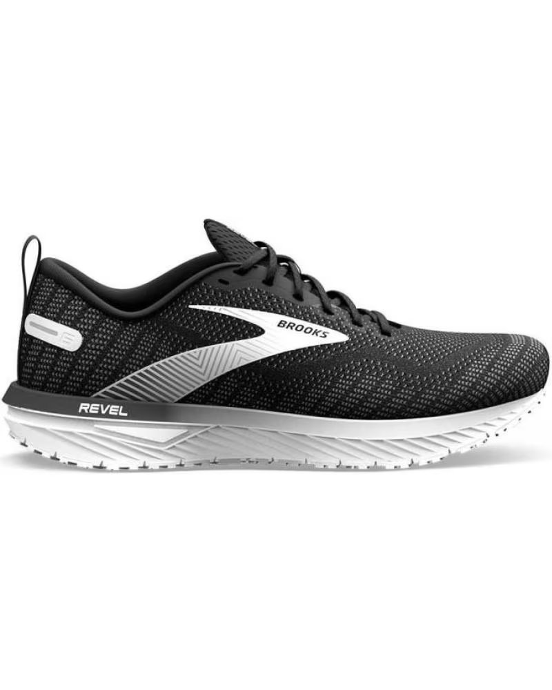 Brooks Zapatilla Revel 6 Negra Blanco Negro