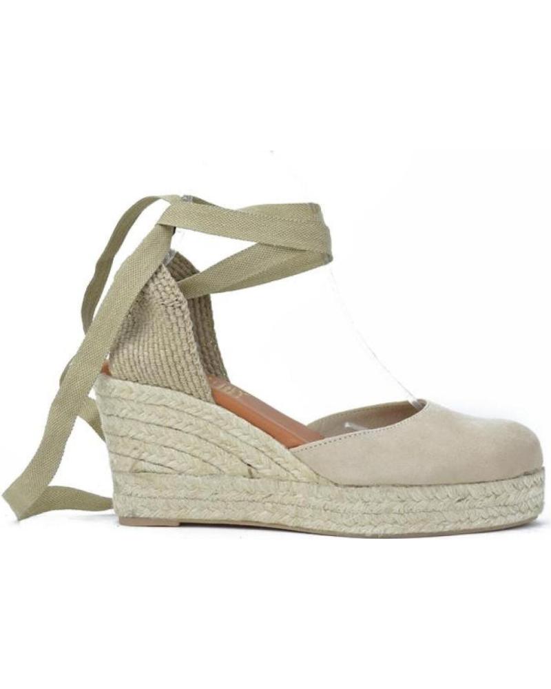 Sandalias de Mujer EL CABALLO ALPARGATAS DE MUJER CB6004-8 ANTE TAUPEANTE TAUPE