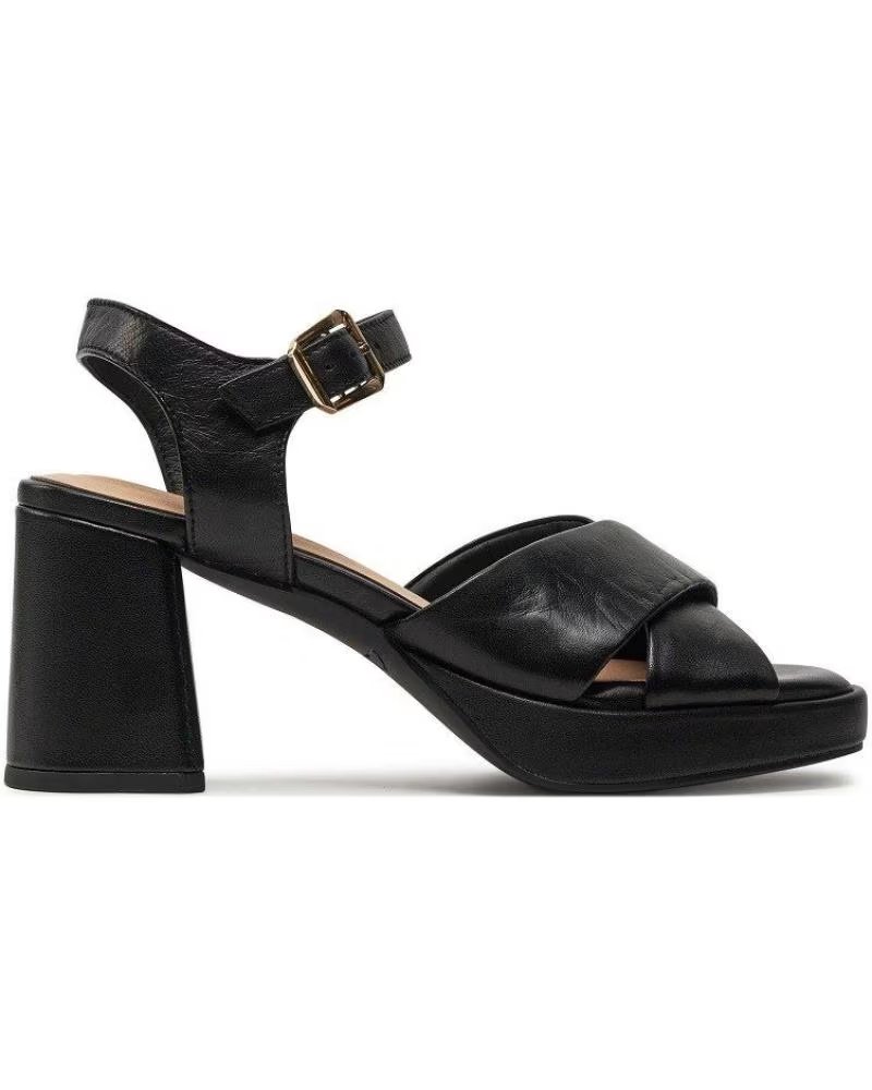 Sandalias de Tacón Clarks RITZY75 Rae en Piel Negra Negro