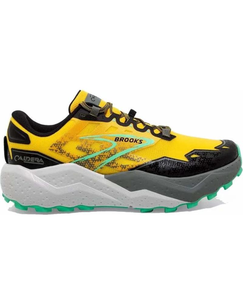 BROOKS CALDERA 7 ZAPATILLAS DE TRAIL RUNNING AMARILLAS | REF. 1104151D741 LEMON CHROME-BLACK-SPRINGBUD