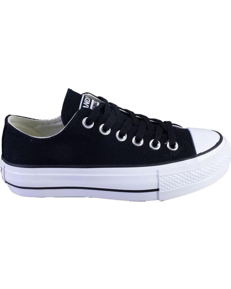 Deportivas de Mujer ANDY-Z 1001 LONAS DE MUJER PLATAFORMA SUELA Y PUNTERA NEGRO