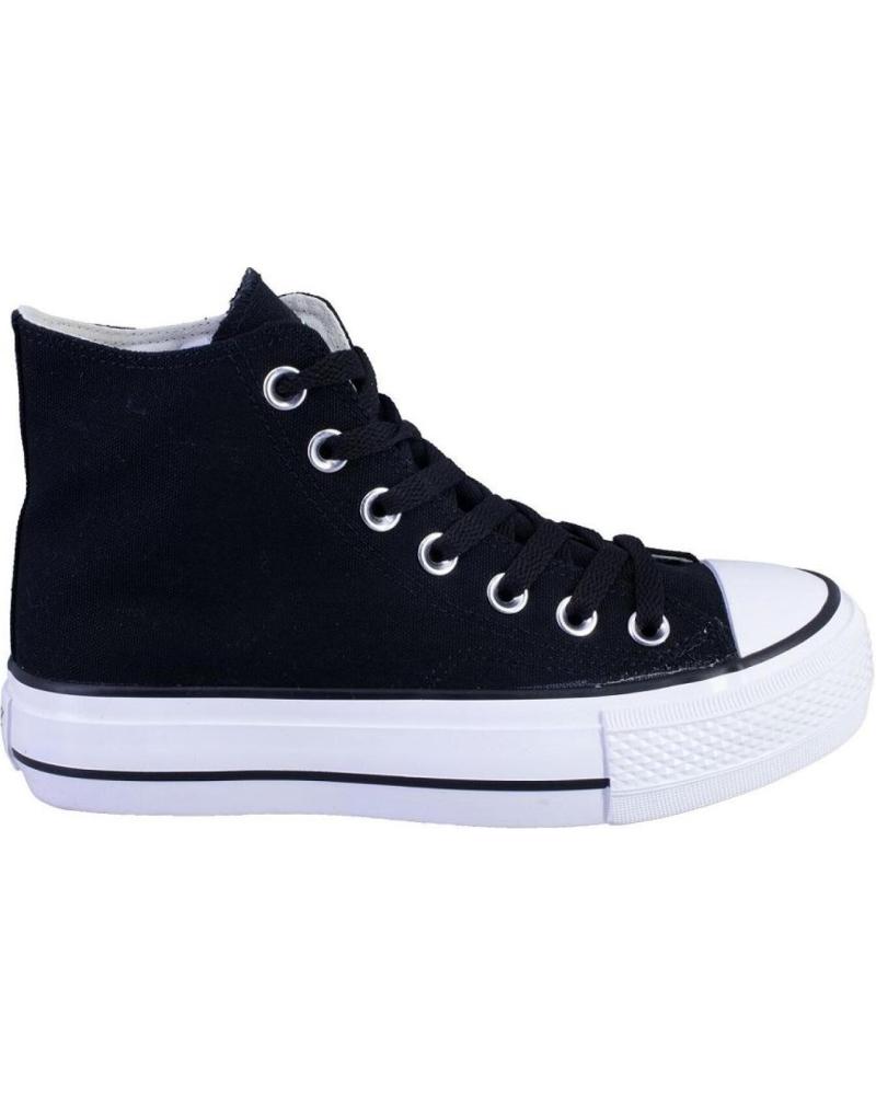 Deportivas de Mujer ANDY-Z 1002 LONAS DE MUJER PLATAFORMA SUELA Y PUNTERA NEGRO