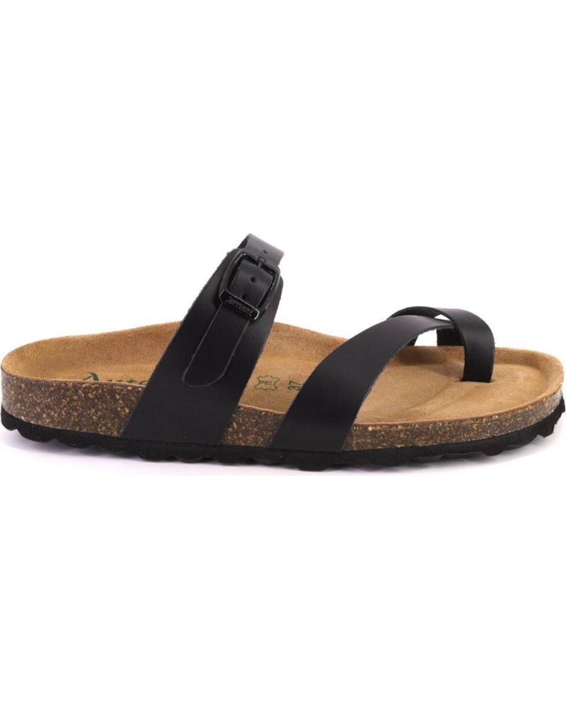 de AUTENTI 3572 ZUECOS O MULES DE MUJER PIEL NEGRO