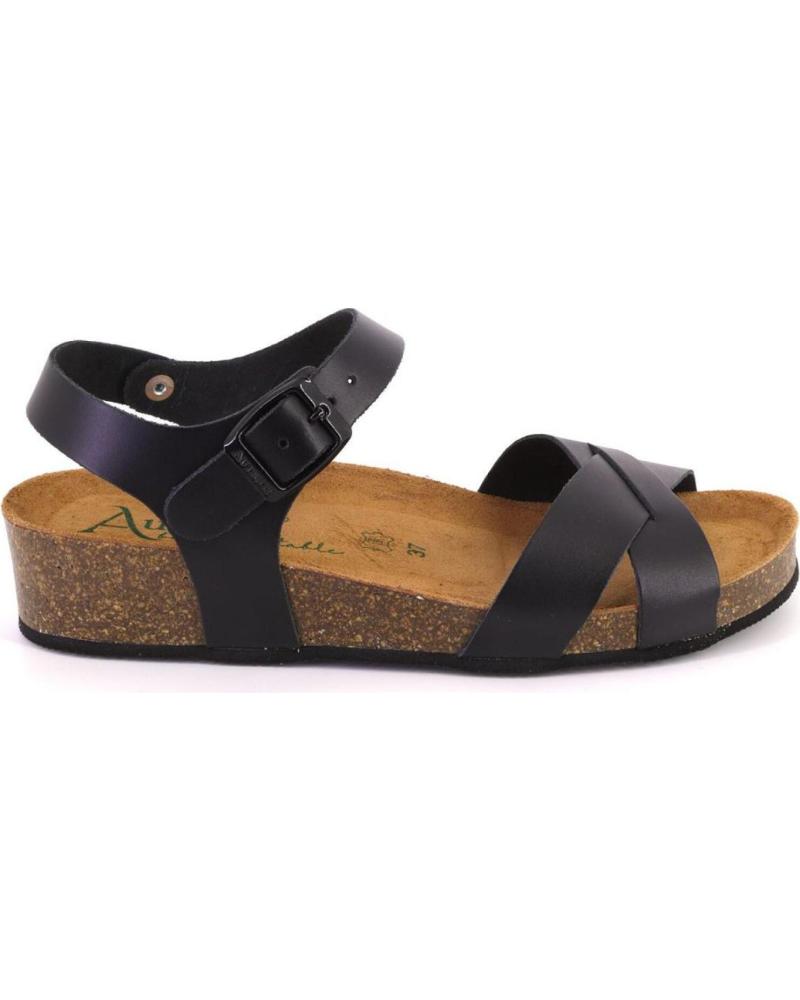 de AUTENTI 7656 SANDALIAS DE MUJER PIEL NEGRO