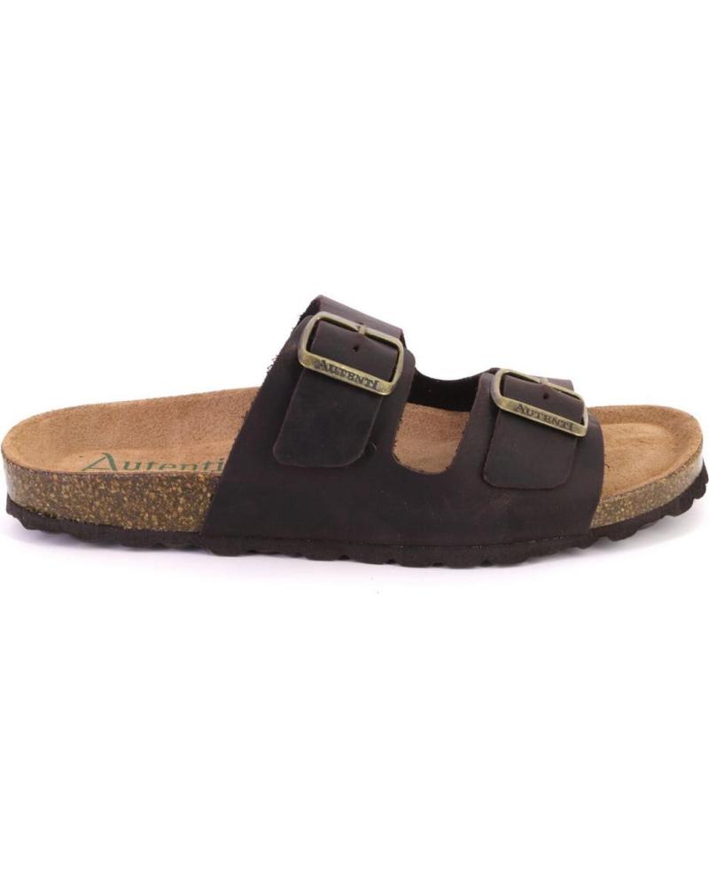 de AUTENTI 3195 ZUECOS O MULES DE HOMBRE PIEL MARRON