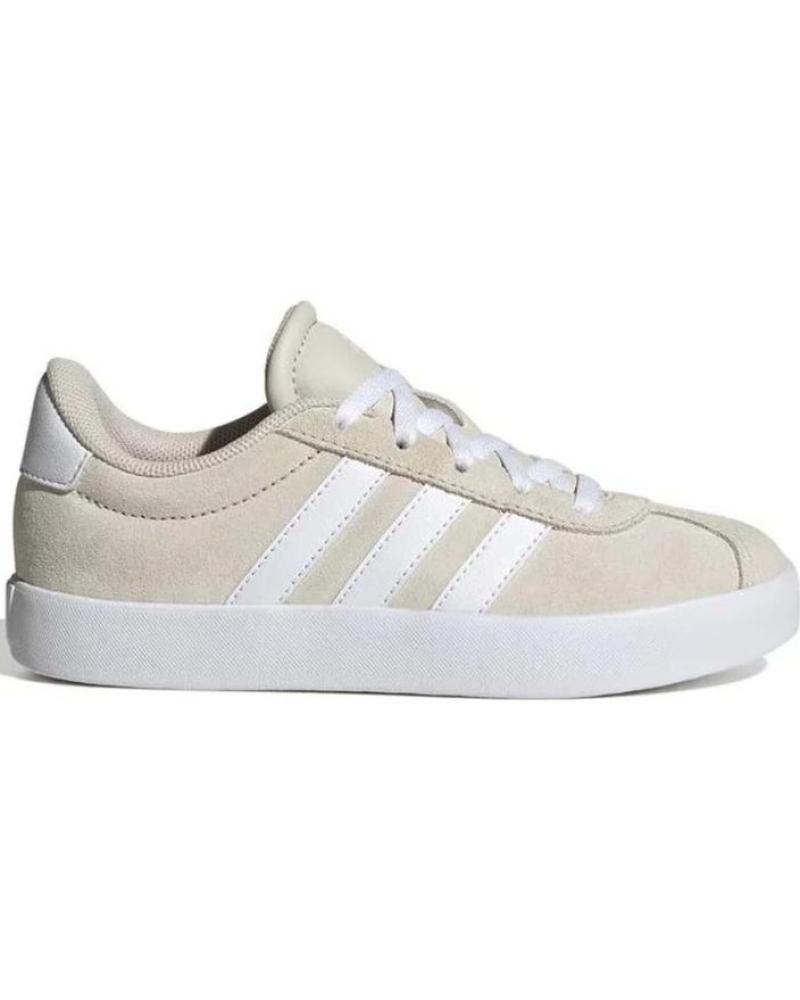 ZAPATILLAS ADIDAS VL COURT 3.0 K JUNIOR CASUAL BEIGE-BLANCO ALUMIN-FTWWHT-ALUMIN