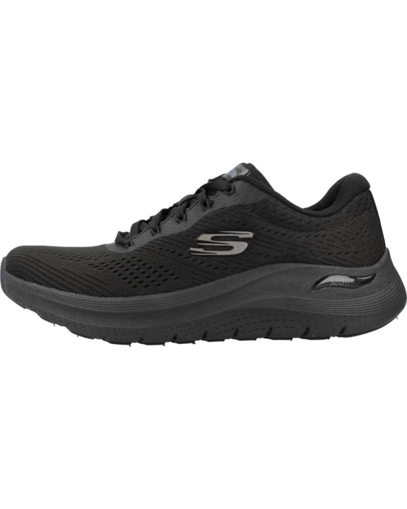 SKECHERS ARCH FIT 2.0 BIG LEAGUE BBK - ZAPATILLAS CASUAL NEGRAS BBK