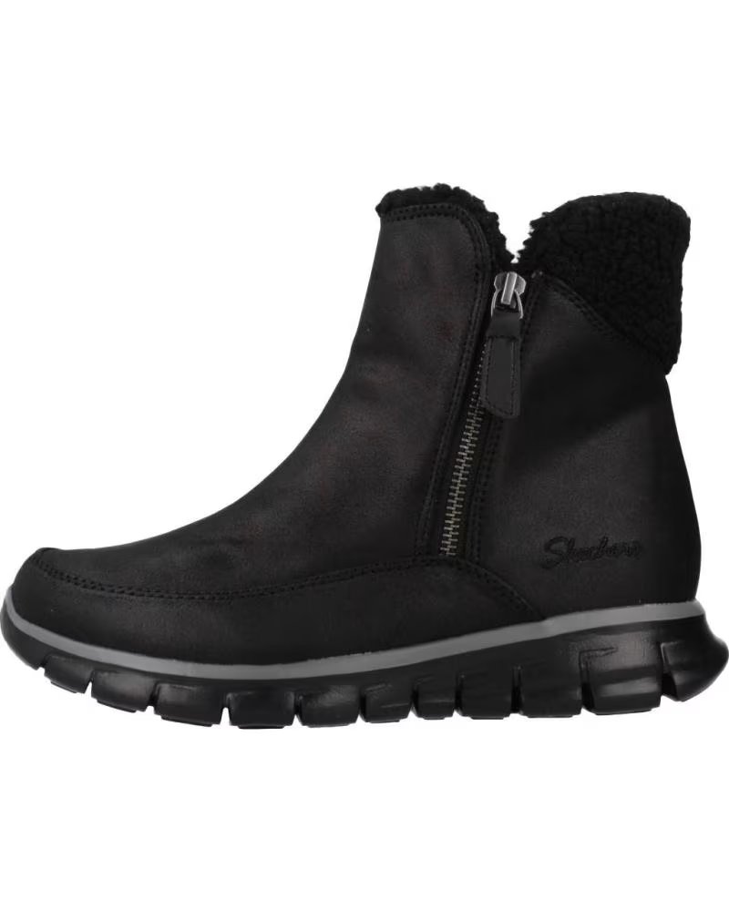 Botines Skechers Synergy para Mujer Negro