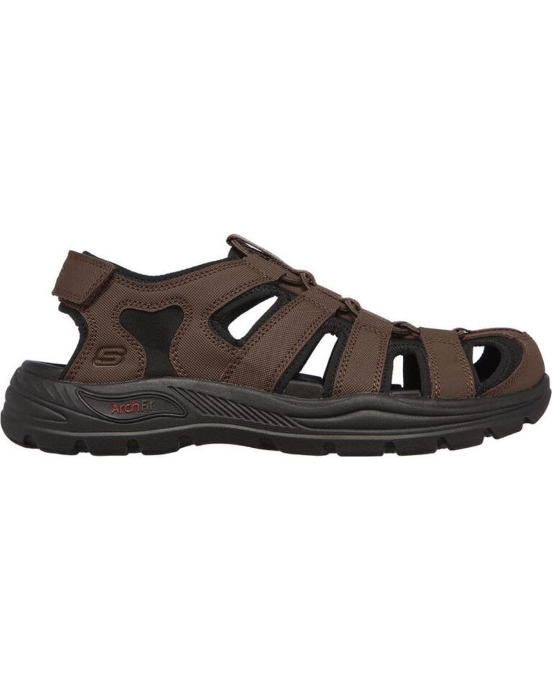 Sandalias de Hombre SKECHERS SANDALIAS ARCH FIT MOTLET SD V MARRóN