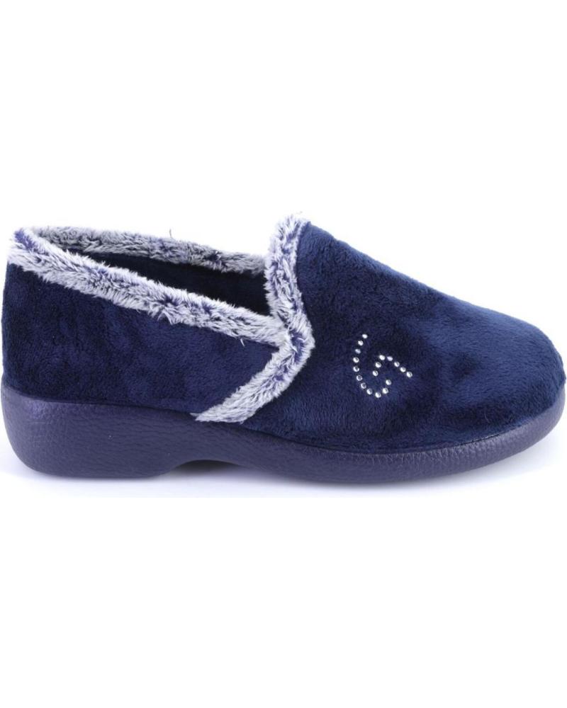 Calzado de casa de Mujer GARZON 3843 ZAPATILLAS DE CASA CERRADA DE MUJER AZUL MARINO