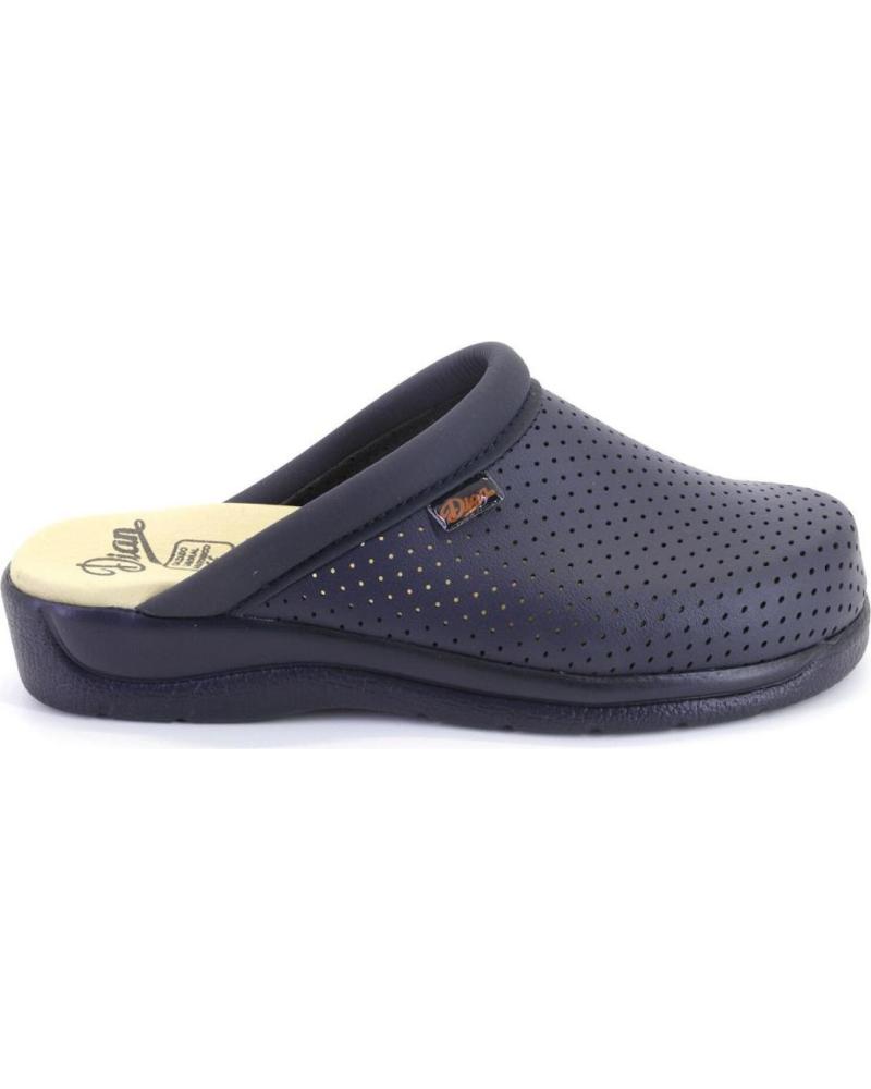 Tamancos de Mulher DIAN PISA ZUECOS O MULES DE MUJER PIEL AZUL MARINO