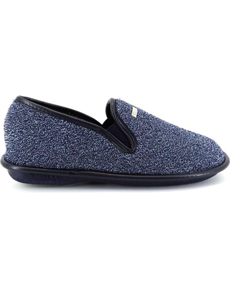 Pantufas de Homem COSDAM 1441 RIZO ZAPATILLAS DE CASA CERRADA DE HOMBRE AZUL M AZUL MARINO
