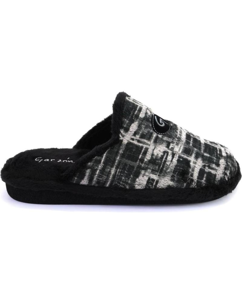 Calzado de casa de Hombre GARZON P351 294 ZAPATILLAS DE CASA DE HOMBRE NEGRO