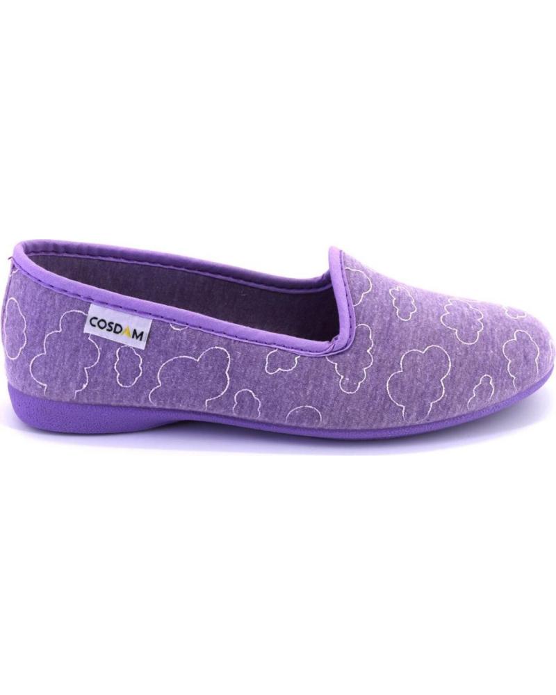 Calzado de casa de Mujer COSDAM 558 ZAPATILLAS DE CASA CERRADA DE MUJER MALVA