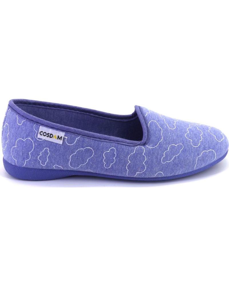 Calzado de casa de Mujer COSDAM 558 ZAPATILLAS DE CASA CERRADA DE MUJER AZUL