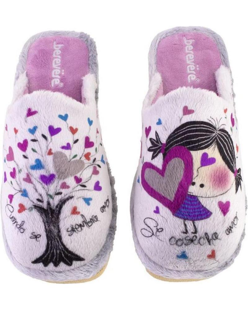 Calzado de casa de Mujer BEREVERE 3506 ZAPATILLAS DE CASA DE MUJER ROSA