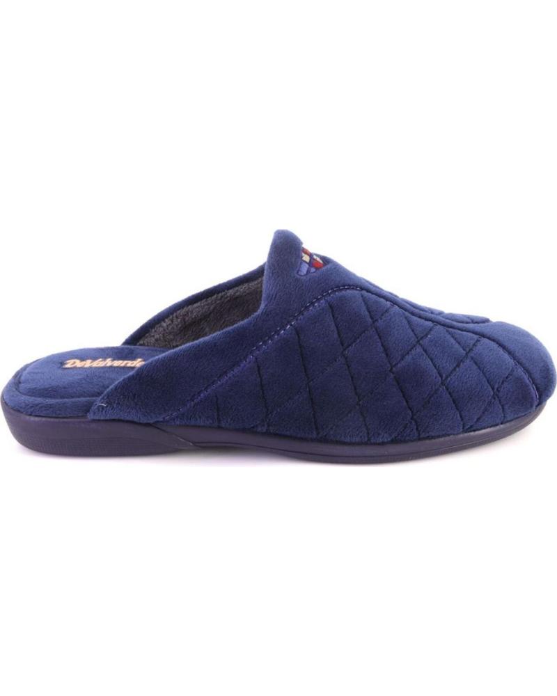 Pantufas de Homem DEVALVERDE 3523 ZAPATILLAS DE CASA DE HOMBRE AZUL MARINO