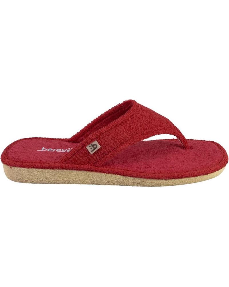 Calzado de casa de Mujer BEREVERE 4304 ZAPATILLAS DE CASA DE MUJER ROJO