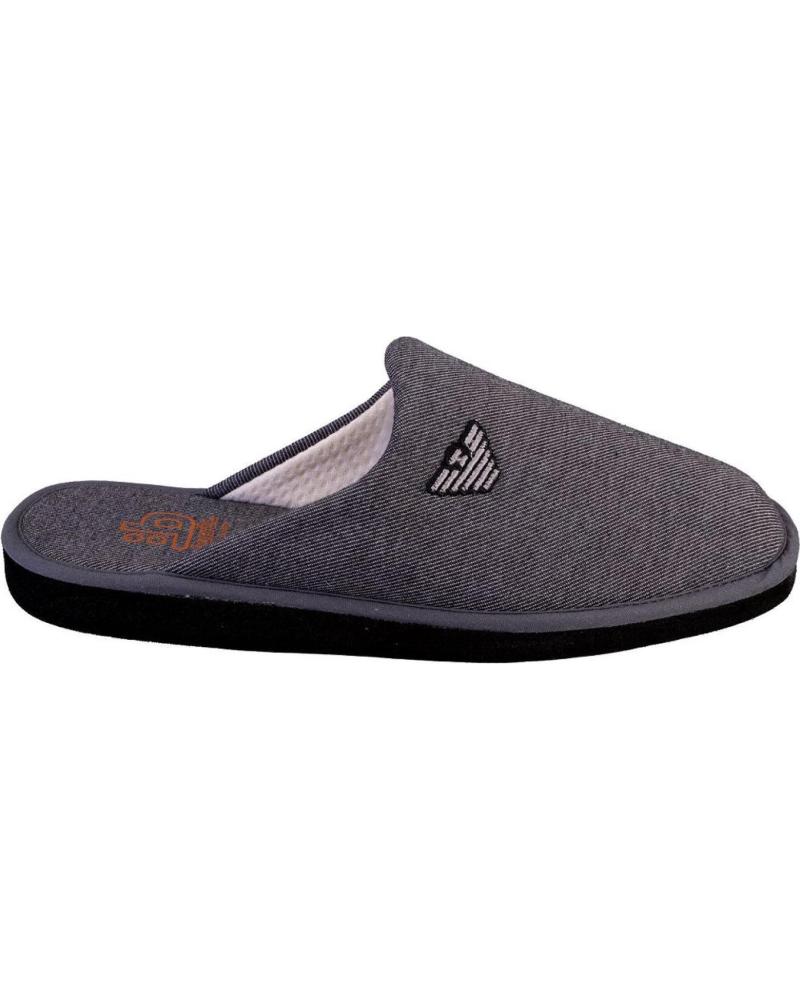 Calzado de casa de Hombre BEREVERE 4807 ZAPATILLAS DE CASA DE HOMBRE GRIS