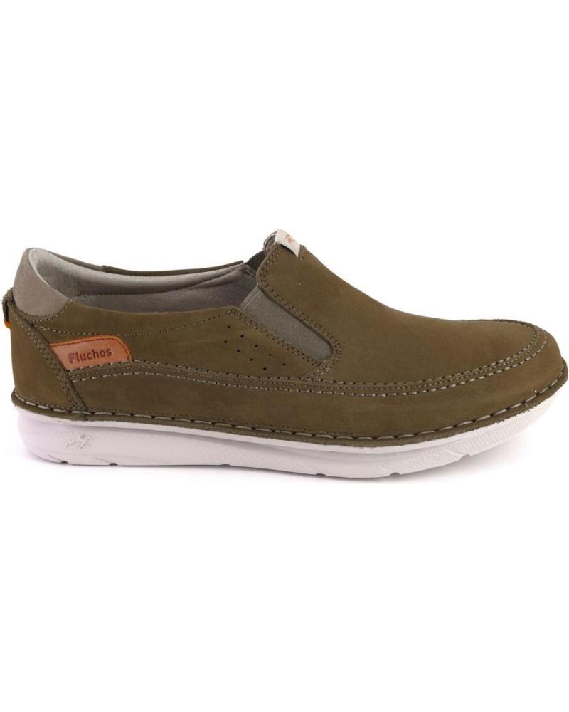 Mocasines de Hombre FLUCHOS F2001 MOCASINES DE HOMBRE NOBUK TAUPE