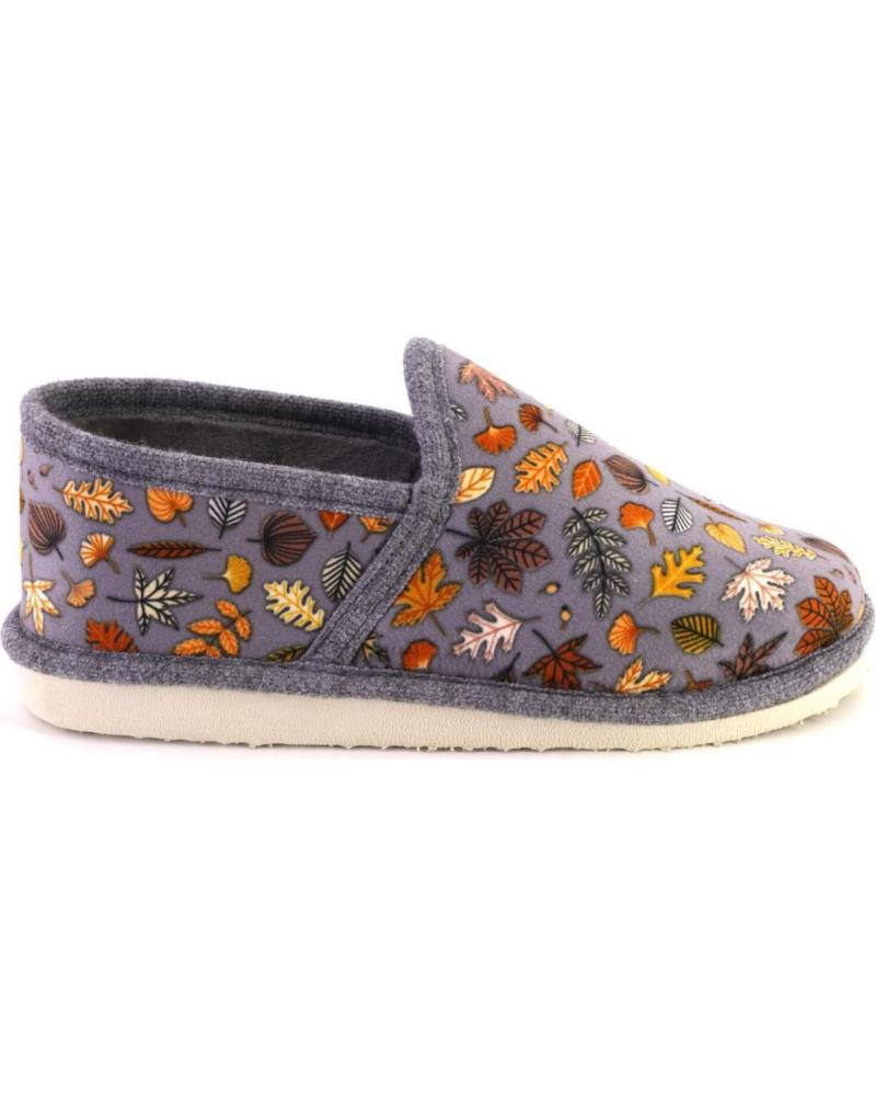 Pantufas de Mulher DESPINOSA 4051 ZAPATILLAS CERRADA DE CASA DE MUJER GRIS