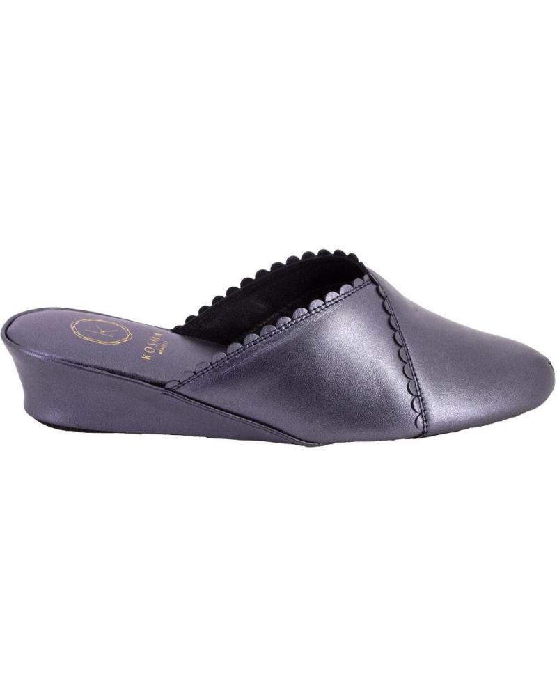 Calzado de casa de Mujer KOSMA 6558 ZAPATILLAS DE CASA DE MUJER PIEL AZUL MARINO