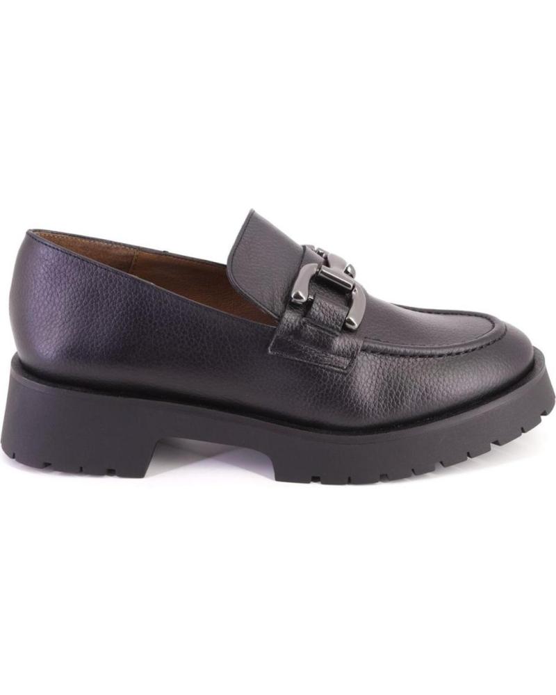 Mocassins de Mulher BARMINTON 501 MOCASINES DE MUJER PIEL ADORNO METALICO NEGRO